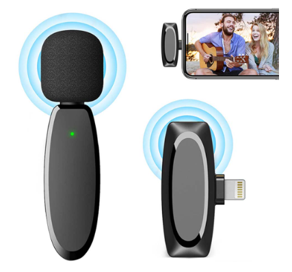 Tylex Mini Wireless Lapel Microphone for video recording and livestream Active Noise Cancellation