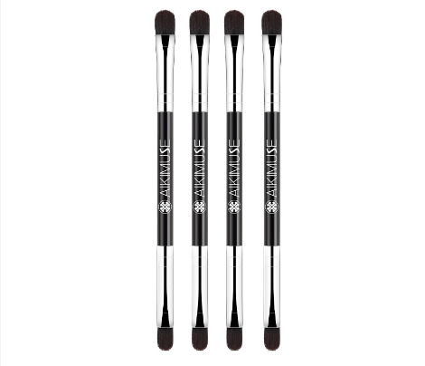 Kimuse Double Eyeshadow Makeup Brush Eyebrow Applicator Makeup Tool