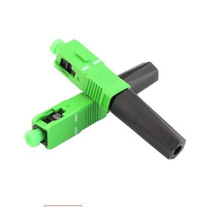 100PCS FTTH quick connector Embedded SC APC Fiber Optic Fast Connector single-mode SCAPC fiber optic connector Free shipping