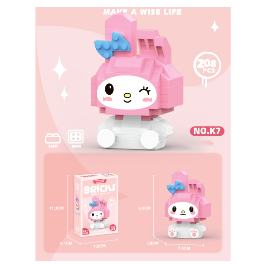 Building Block Toys Educational Toy Gift for Girls Desktop Decoration Cute LinaBeII L27