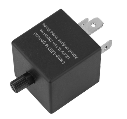 12V Blinker Relay 3pins Electronic Adjustable Freauency Car Moto LED Flasher LED Turn Signal Light