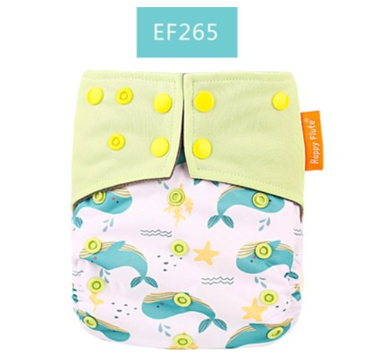 Happyflute Baby Cloth Diapers Double Gusset Bamboo Charcoal Inner Washable Cloth Nappy Without Insert D17