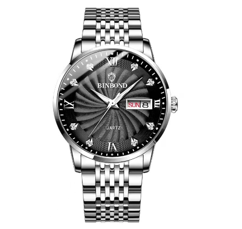 Binbond Original Luxury Watch Fashion Waterproof Business Watch Men Stainless Steel Wrist Watch M07