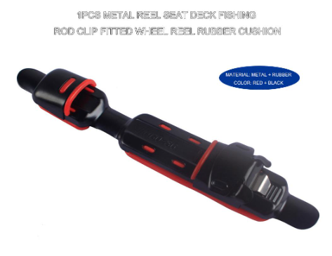 Metal Fishing Reel Seat Deck Rod Clip Holder Wheel Cushion Fishing Tackle Pesca