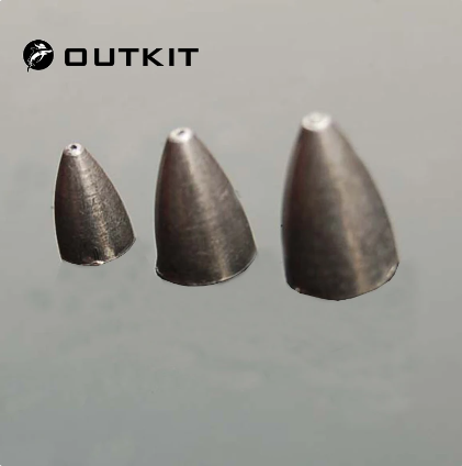 OUTKIT 10pcs/lot New Fishing Lead Bullet Angling Lead Soft Lure Jig Head Bullet Shape Bass 3g/7g/9g
