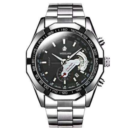 Binbond Original Luxury Watch Calendar Waterproof Luminous Luxury Stainless Steel Fashion Business Quartz Watch Men's Watch M6