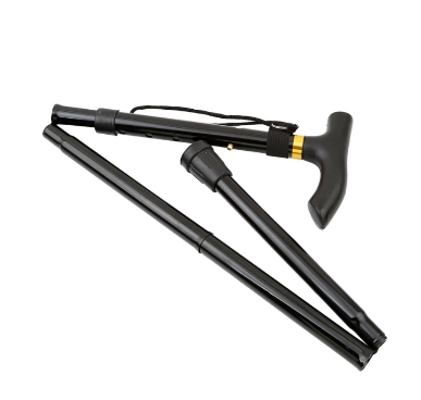 Walking Stick Hiking Trekking Poles Trail Ultralight 4 Section Adjustable Canes Aluminum Alloy Foldi