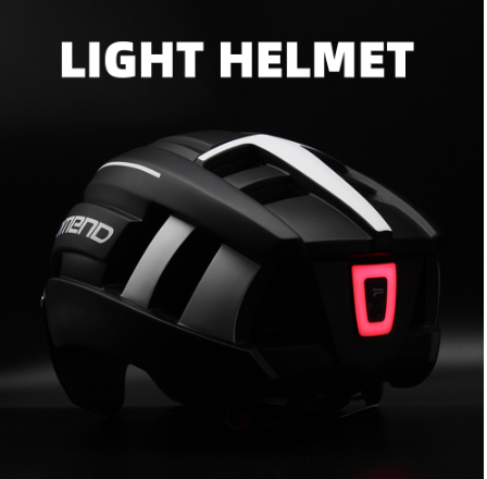 Promend Road MTB Bicycle Helmet LED Light With Magnetic Goggles and Taillight 58-62cm for Men Women Safe Riding Equipment
