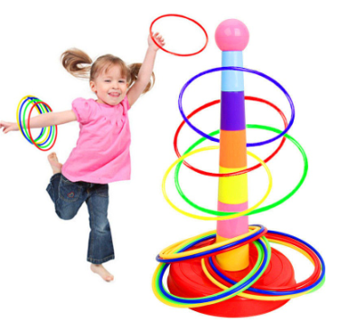 Children's Throwing Ring Game Ring Stacking Toy Fun Indoor and Outdoor Parent-Child Interactive Toys