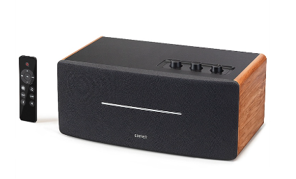 Edifier D12 Speaker Bluetooth 5.0 Wooden Enclosure Support AUX Line In Input Theater And Music Sound