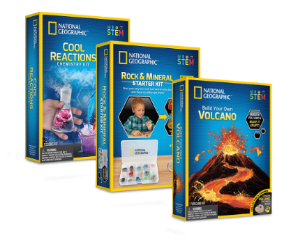 National Geographic Bundle Science Kit 1 - Volcano + Cool Chem + Rock