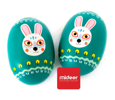 MiDeer Baby Egg Rattles or Shakers - Rabbit