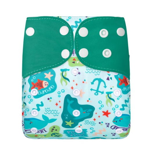 Ready Stocks Waterproof Reusable Digital Printed One Size Pocket Cloth Diaper CD16