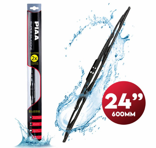 PIAA Wiper Super Silicon 24'' 95060 for Ford Ranger Honda Accord, City, Hyundai Tucson, Kia Carniva