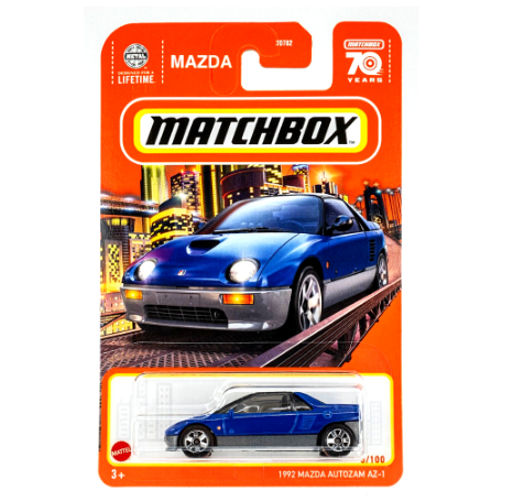 Mattel Matchbox Basic Die Cast Vehicles 1992 Mazda Autozam Az 1 Collector Toy Car