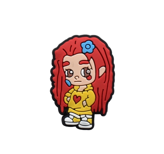 Cute Bear Cat Jibits for Croc Rainbow Jibbits Charm Mermaid Shoe Charms Pins Karol G Singer Jibitz Crocks for Girls Shoes Accessories S2