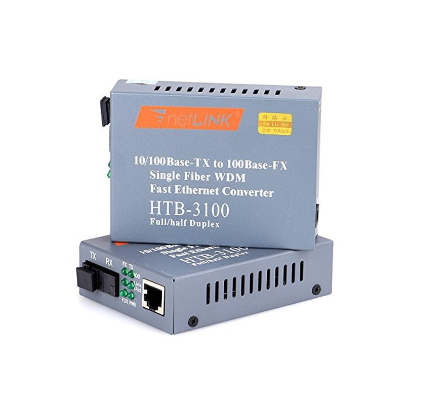 Media Converter HTB-3100 Netlink Fiber Transceiver Fiber Converter 25km 10/100M A/B