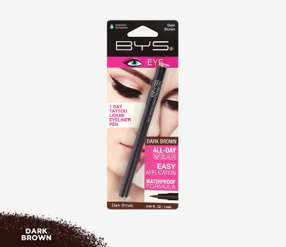 BYS Liquid Eyeliner Pen 1 Day Tattoo Brown