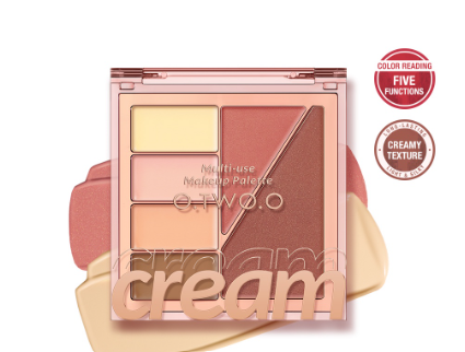O.TWO.O Concealer+Blusher Palette Multi-use Makeup Cream For Face Eye Lips Cosmetics 72g