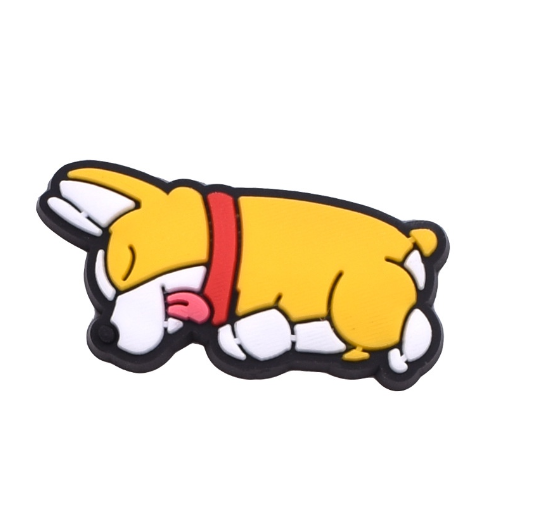 Cute Bichon Frise Jibbitz for Crocs Paw Dog Jibbits Charm Golden Retriever Shoe Charms Pug Corgi Jibits Crocks Kids Shoes Accessories D31