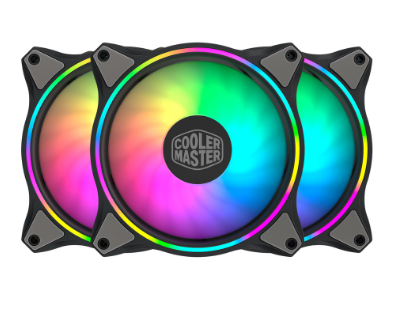 CoolerMaster Masterfan MF120 HALO 3-in-1 RGB CPU Air Cooler 3-Pack (MFL-B2DN-183PA-R1)