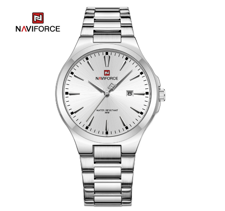 Naviforce NF9038 Men Top Brand Full Steel Waterproof Casual Quartz Date Sport Military Wrist Watch 001