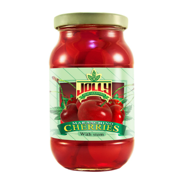 Jolly Maraschino Cherries with Stem 283g