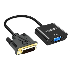 24 1 25 Pin DVI d VGA Adapter DVI-D/DVI to VGA Active/Converter/Cable Male to Female for TV PC