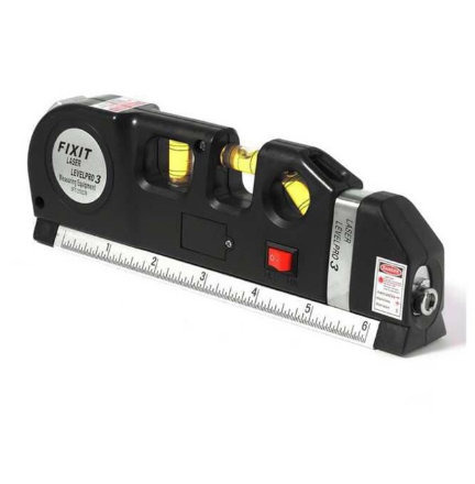 Multipurpose Laser Level Metric Tape Ruler Adjustable Standard Measure Line Tool