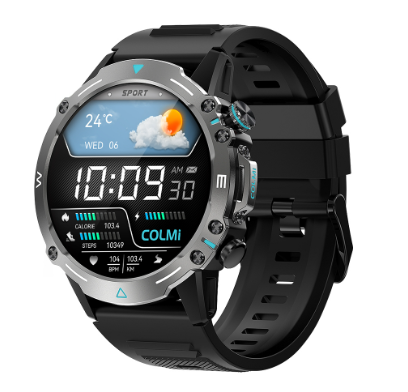 COLMI M42 Smart Watch AMOLED Screen 410mAh Long Battery IP68 Waterproof Calculator 22mm Silicone Strap