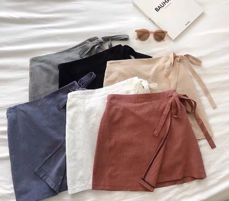 SCARLETT Skort Tie Wrap Short Skirt