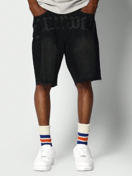 SUMWON Bermuda Denim Short With Embroidery