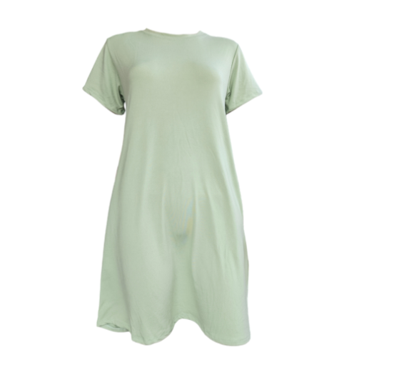 KELA MATERNITY T-SHIRT DRESS FOR ALL MOMMIES FIT TO MEDIUM TO XLARGE BODY FRAME COTTON SPANDEX C14