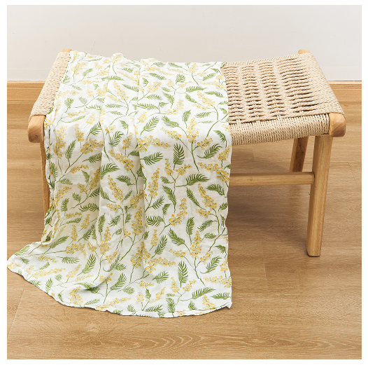 Happyflute Muslin Blanket 70 Bamboo Plus 30 Cotton Baby Swaddle Soft Newborn Bath Towel Baby Wrap Sleepsack Stroller Cover 120x110CM S1