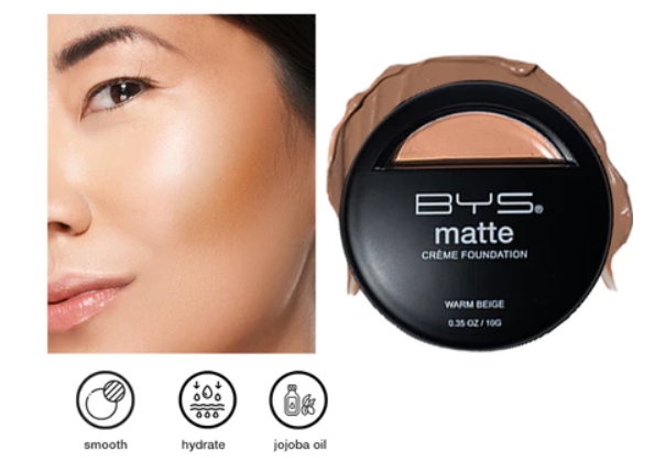 BYS Matte Crème Foundation in Warm Beige