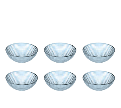 Pasabahce Generation Soft Blue Bowl 130mm 5", Set of 6 (10476 6s)