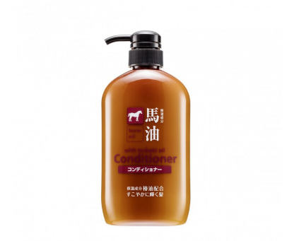 Kumano Yushi Horse Oil With Tsubaki Oil Conditioner 600 ml