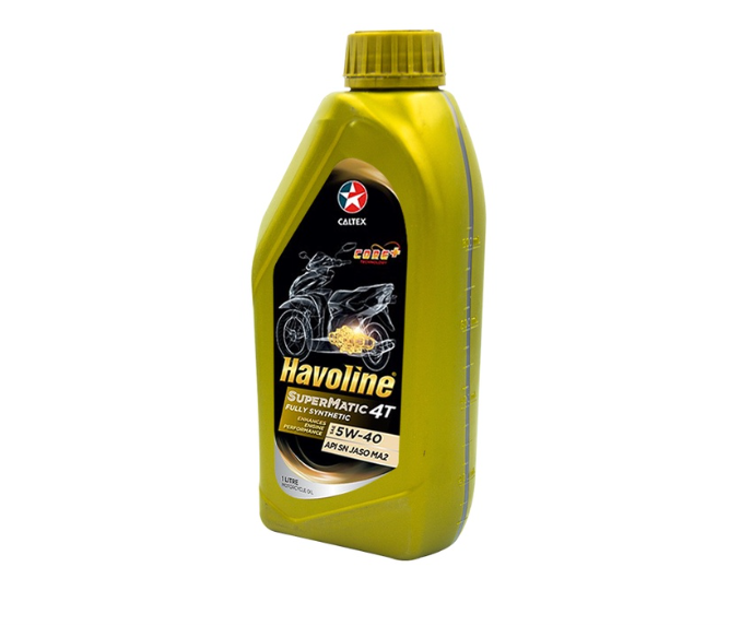 Caltex Havoline SuperMatic 4T Fully Synthetic 5W40 1 Liter