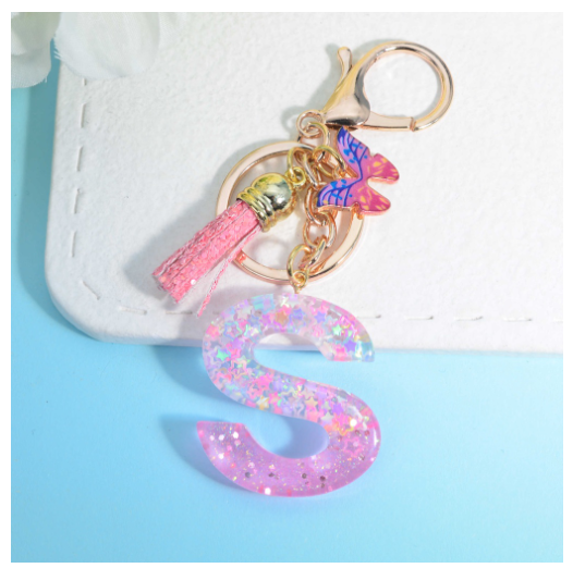 Glitter Star Sequin Filled 26 Letter Keychains With Butterfly Pendant Fashion Tassel Name Initials Key Chains Car Keyrings Gifts S