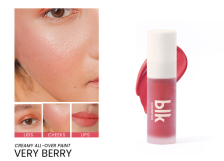 blk cosmetics fresh creamy all over paint very berry