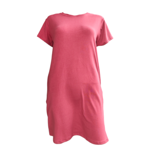 KELA MATERNITY T-SHIRT DRESS FOR ALL MOMMIES FIT TO MEDIUM TO XLARGE BODY FRAME COTTON SPANDEX C6