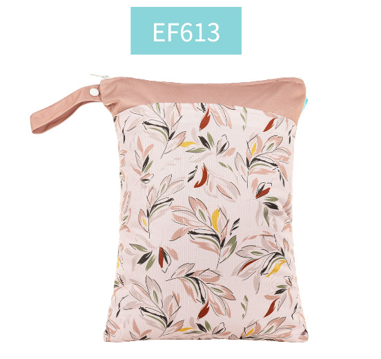 Happyflute Wetbag For Baby Diapers Nappies Waterproof Reusable Diaper Bag With Two Zipper 30cmx40cm C1