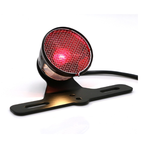Grid Tail Light Brake Light Universal Tail Light Motorcycle Stop Light Bracket Mount