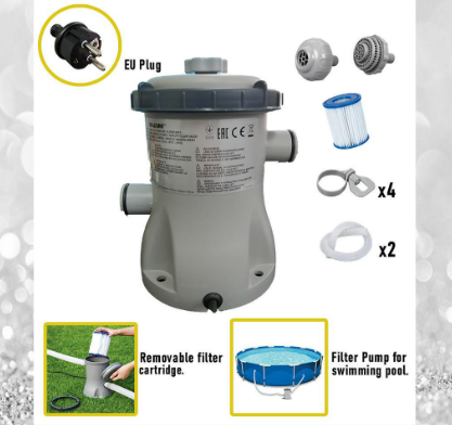 Flow Clear Original Filter For Bestway BST-56405 Swimming Pool Clean Pool Water Replaceable