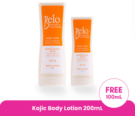 Belo Intensive Whitening Body Lotion 200mL + Free 100mL