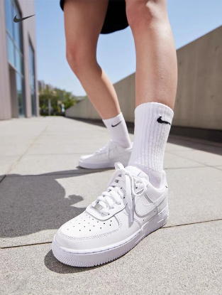 Unisex Leather Air Force1 Street Wear Casual Shoes