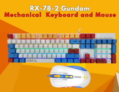 BRANDNEW Gundam RX-78-2 Mechanical Keyboard and Mouse