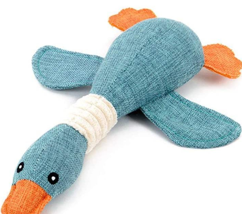 Pet Dog Goose Squeaky Stuffed Chew Toy