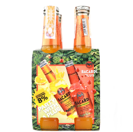 Bacardi Plus Orange 4 bottles