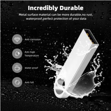 HdoorLink Waterproof USB Data Traveler Flash Drive 8GB 16GB 32GB 64GB Metal USB 2.0 Portable Pen Drive Stick For PC Car